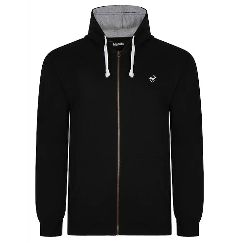 Bigdude Fleece Full Zip Hoody Black