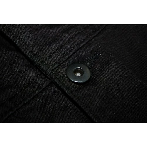 Bigdude Classic Denim Jacket Black - Image 9
