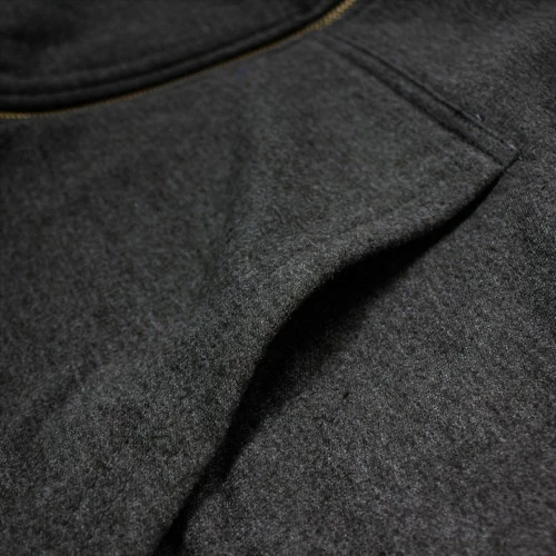 Bigdude Sherpa Lined Zip Hoody Charcoal - Image 5
