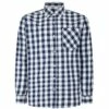 Bigdude Gingham Long Sleeve Shirt Navy