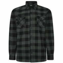 Bigdude Checked Overshirt Green/Black