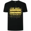 Bigdude The Best Grandpa Print T-Shirt Black