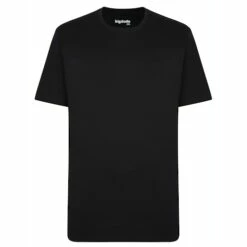 Bigdude Heavy Weight Plain T-Shirt Black