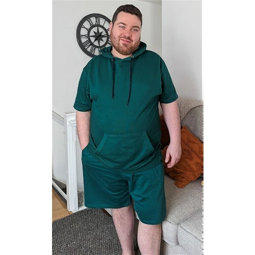 Bigdude Short Sleeve Hoody Green - Image 2