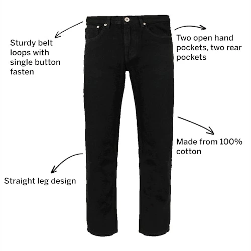 Bigdude Regular Fit Jeans Black - Image 3