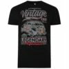 Bigdude Vintage Car Print T-Shirt Black