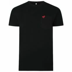 Bigdude Signature Pocket T-Shirt Black/Red