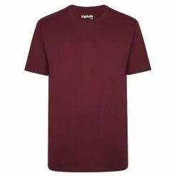 Bigdude Heavy Weight Plain T-Shirt Burgundy