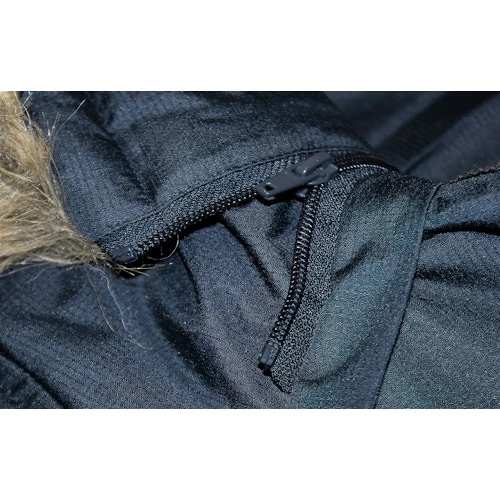 Bigdude Full Zip Parka Coat Navy - Image 9