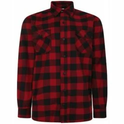 Bigdude Checked Overshirt Red/Black