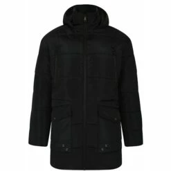 Bigdude Hooded Puffer Jacket Black