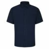 Bigdude Button Down Oxford Short Sleeve Shirt Navy