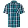 Bigdude Short Sleeve Check Shirt Green