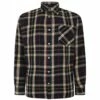 Bigdude Long Sleeve Check Flannel Shirt Navy