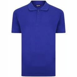 Bigdude Plain Polo Shirt Cobalt Blue