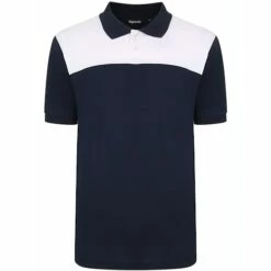 Bigdude Colour Block Polo Shirt Navy