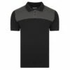 Bigdude Colour Block Polo Shirt Black