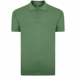 Bigdude Plain Polo Shirt Deep Green