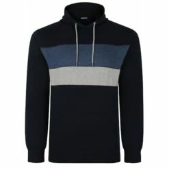 Bigdude Colour Block Hoody Navy