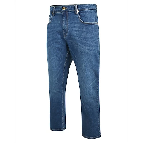 Bigdude Stretch Jeans With Selvedge Finish Mid Wash