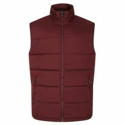 Bigdude Padded Gilet Burgundy