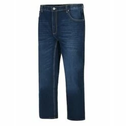 Bigdude Elasticated Waist Jeans With Selvedge Finish Raw Wash