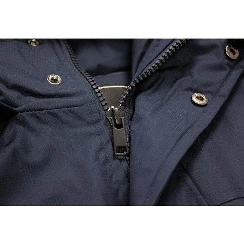Bigdude Full Zip Parka Coat Navy - Image 8