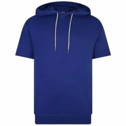 Bigdude Short Sleeve Hoody Cobalt Blue