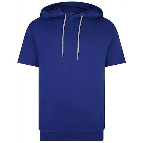 Bigdude Short Sleeve Hoody Cobalt Blue