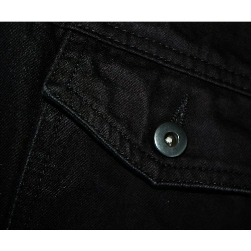 Bigdude Classic Denim Jacket Black - Image 10