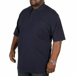 Bigdude Polo Shirt With Pocket Navy
