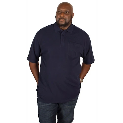 Bigdude Polo Shirt With Pocket Navy - Image 4