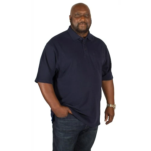 Bigdude Polo Shirt With Pocket Navy - Image 3