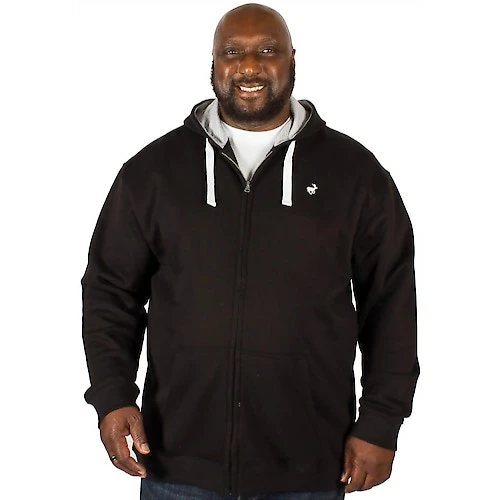 Bigdude Fleece Full Zip Hoody Black - Image 5