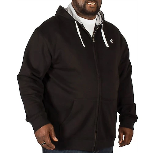 Bigdude Fleece Full Zip Hoody Black - Image 4