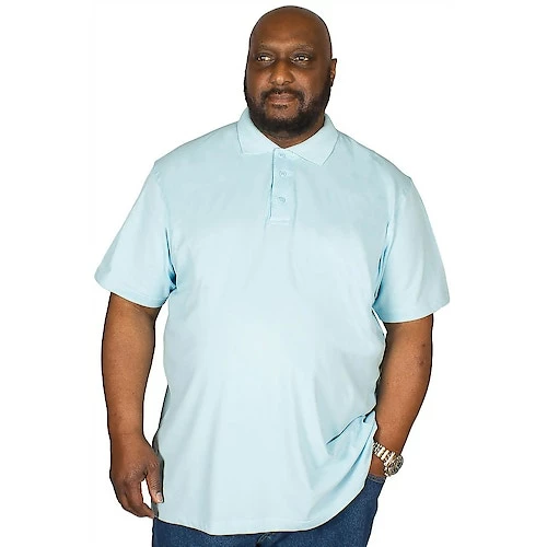 Bigdude Plain Polo Shirt Light Blue - Image 4
