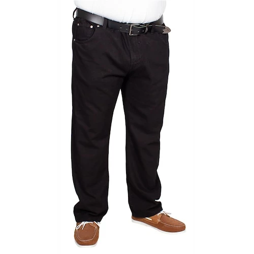 Bigdude Elasticated Waist Jeans Black - Image 6