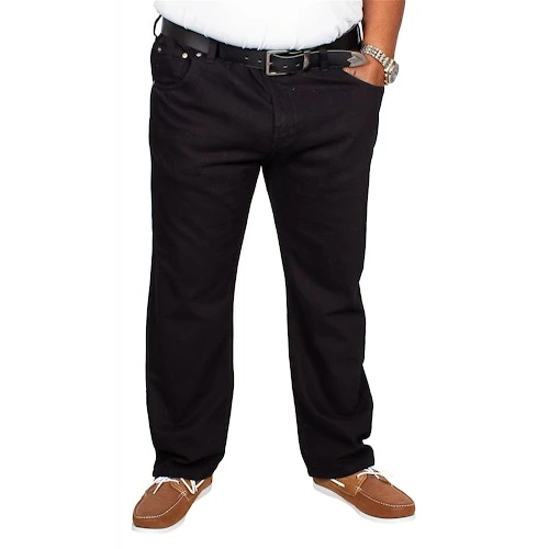 Bigdude Elasticated Waist Jeans Black - Image 4