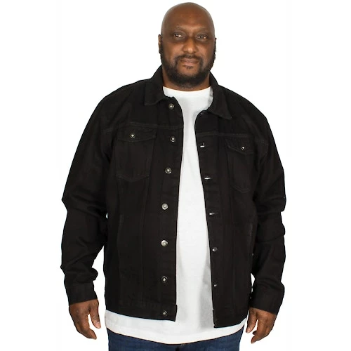 Bigdude Classic Denim Jacket Black - Image 4