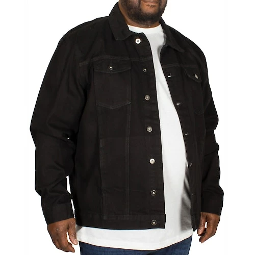Bigdude Classic Denim Jacket Black - Image 2