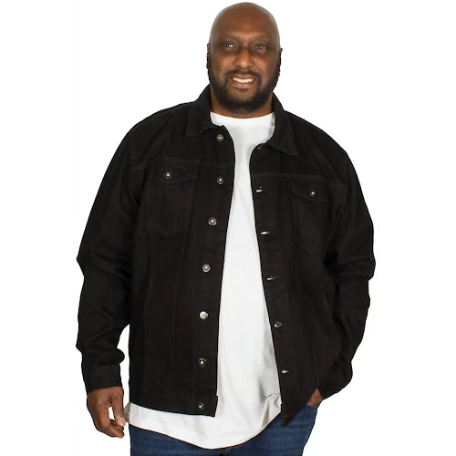 Bigdude Classic Denim Jacket Black - Image 5
