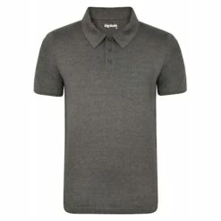 Bigdude Jersey Polo Shirt With Pocket Charcoal