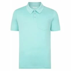 Bigdude Jersey Polo Shirt With Pocket Turquoise
