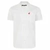 Bigdude Relaxed Collar Short Sleeve Shirt White
